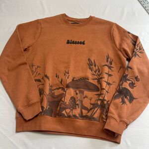 Blind Rooster Blessed Mushroom Sweatshirt Size Small